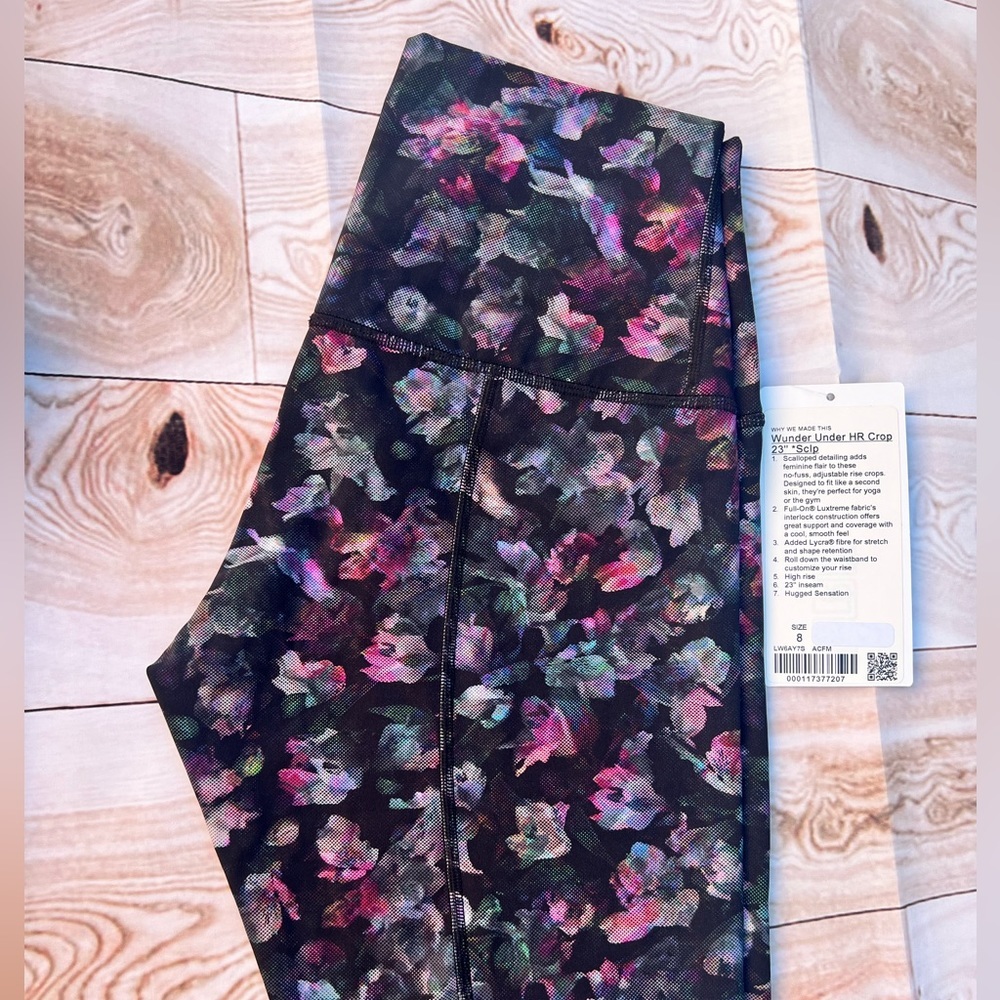 NEW 🎉 LULULEMON Wunder Under High-Rise Tight 25" Activate Multi Floral Size 8 - Picture 8 of 9